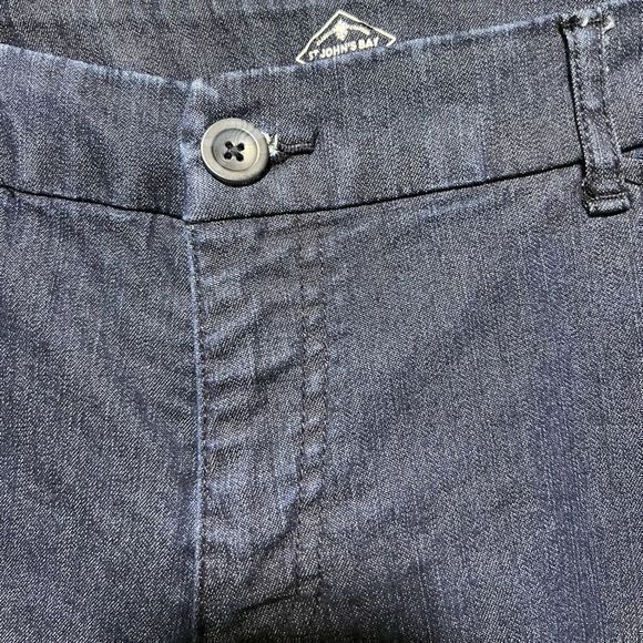 St John's Bay Women’s Denim Jean Capris Pockets‎ Blue Size 14 - Picture 3 of 7